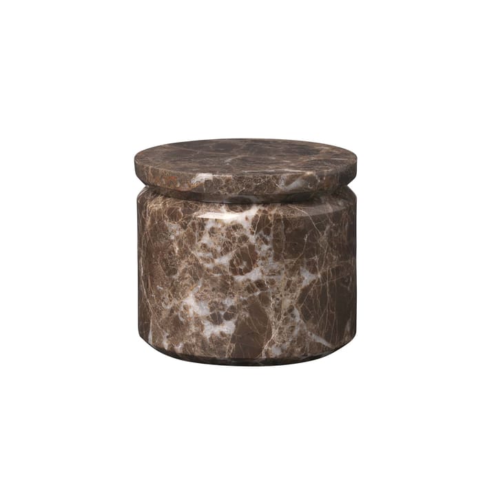 Pesa opbevaringskrukke Ø 9 cm, Brun blomus