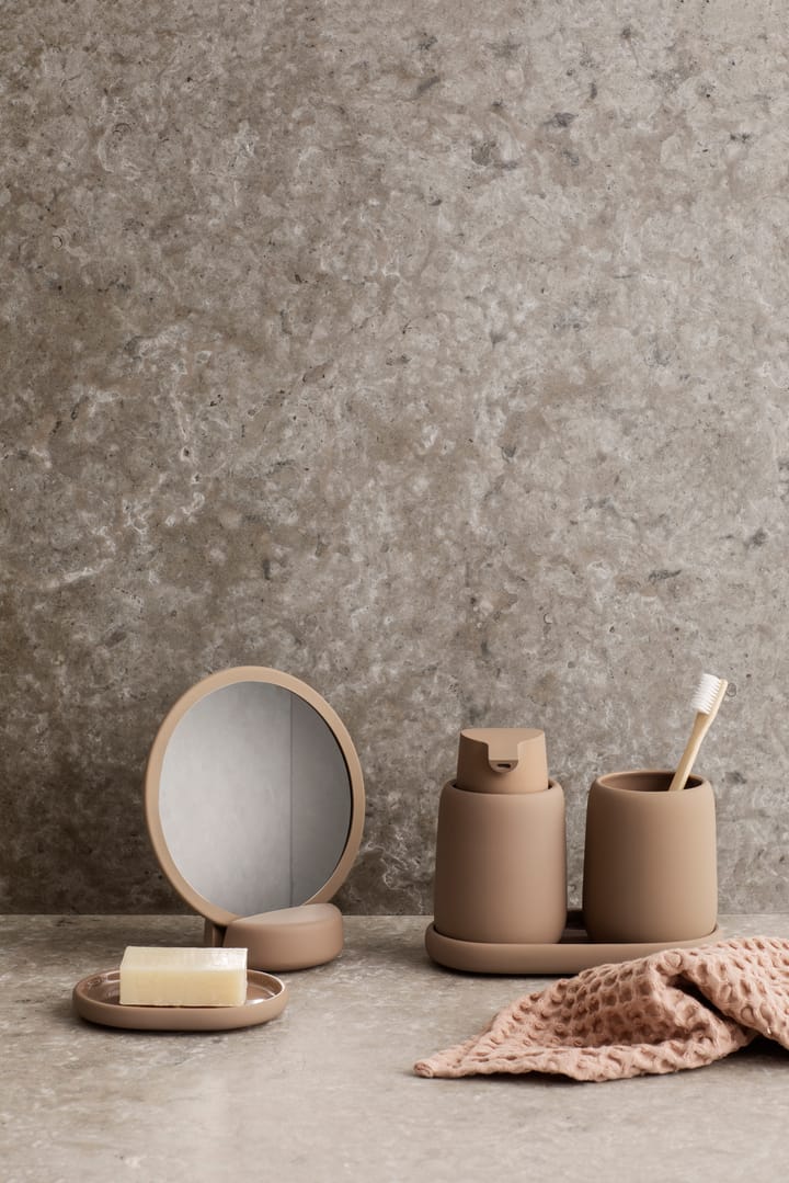 Sono sæbeskål 10x13 cm, Tan blomus