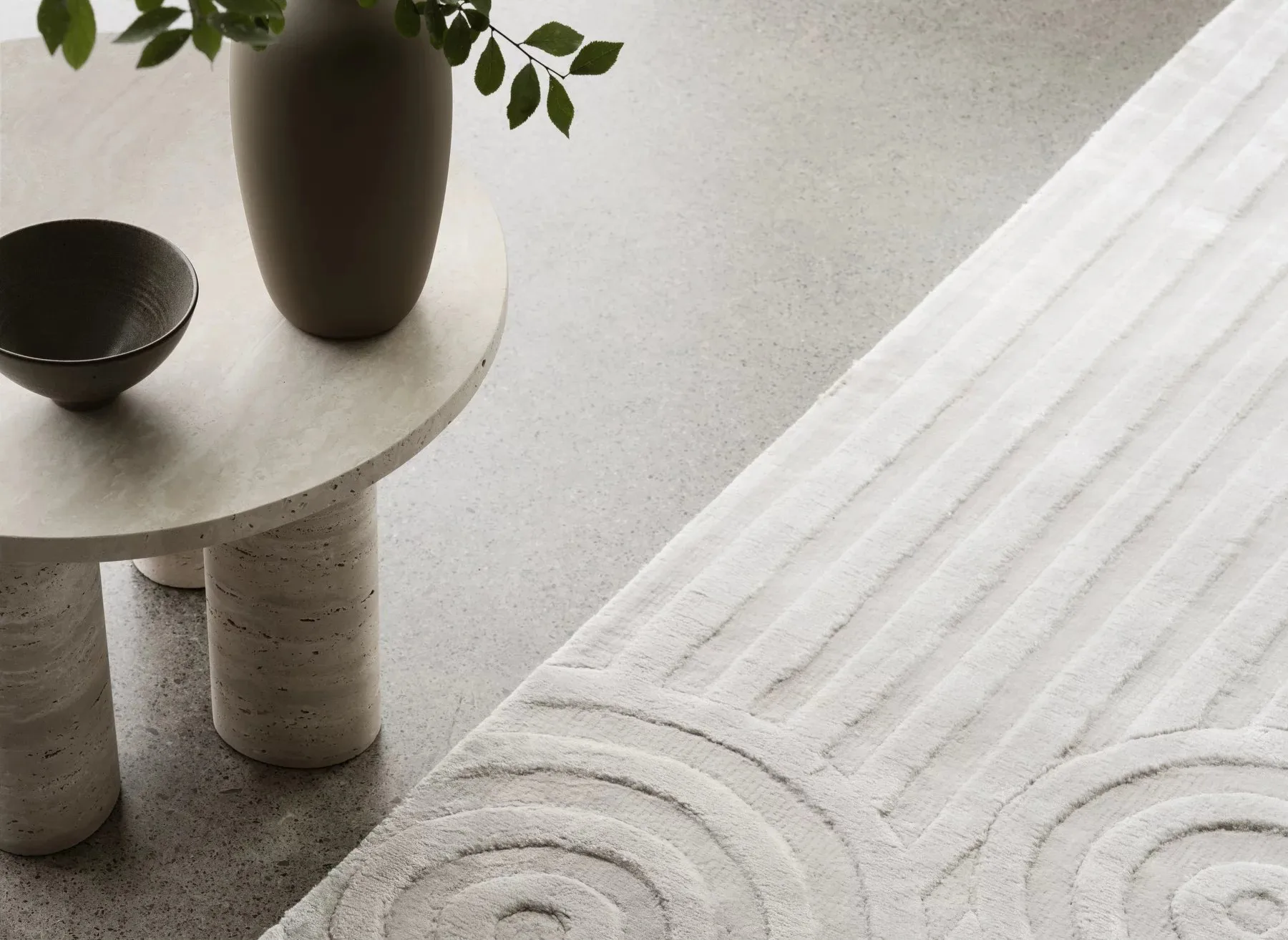 Uzu tæppe M 160x240 cm, Beige blomus