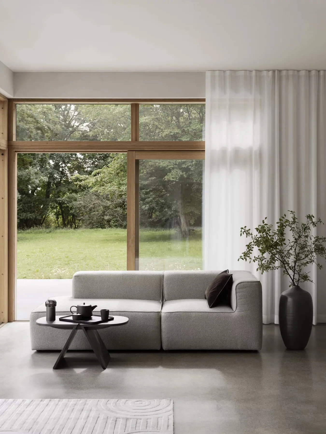 Uzu tæppe S 140x200 cm, Beige blomus