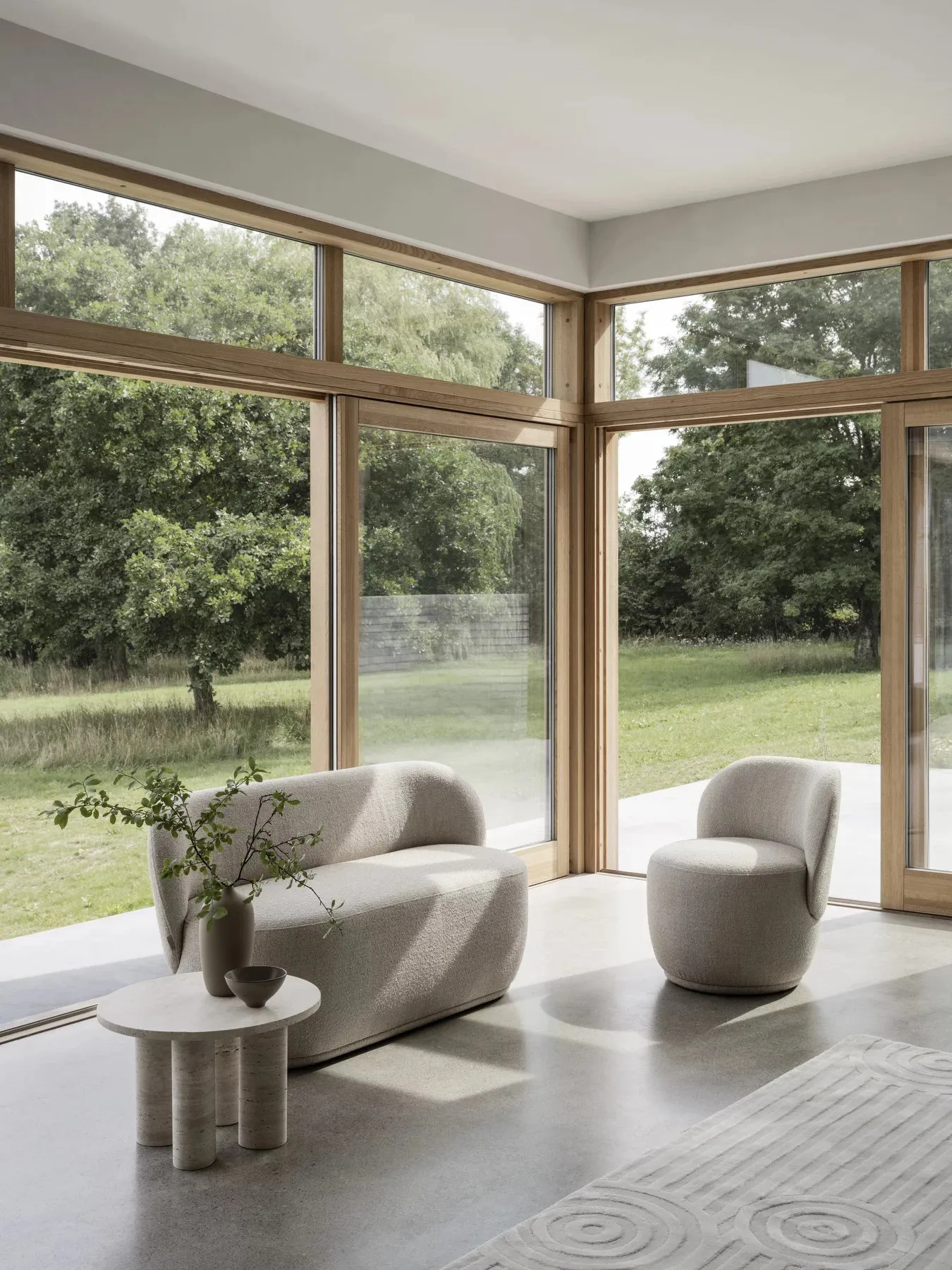 Uzu tæppe S 140x200 cm, Beige blomus