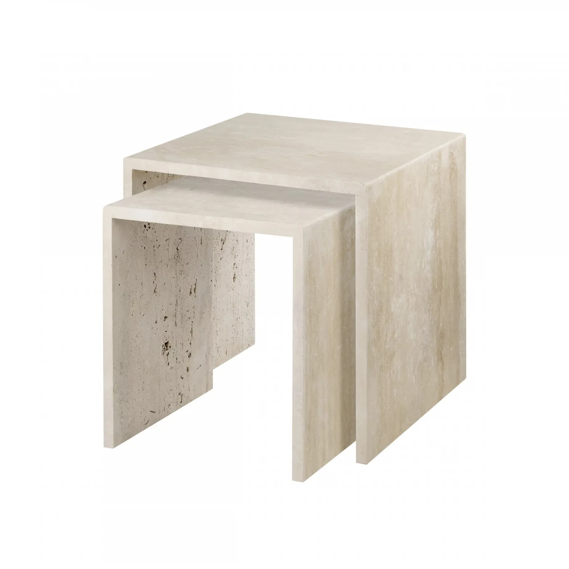 Varu sidebord 2 dele, Travertine blomus