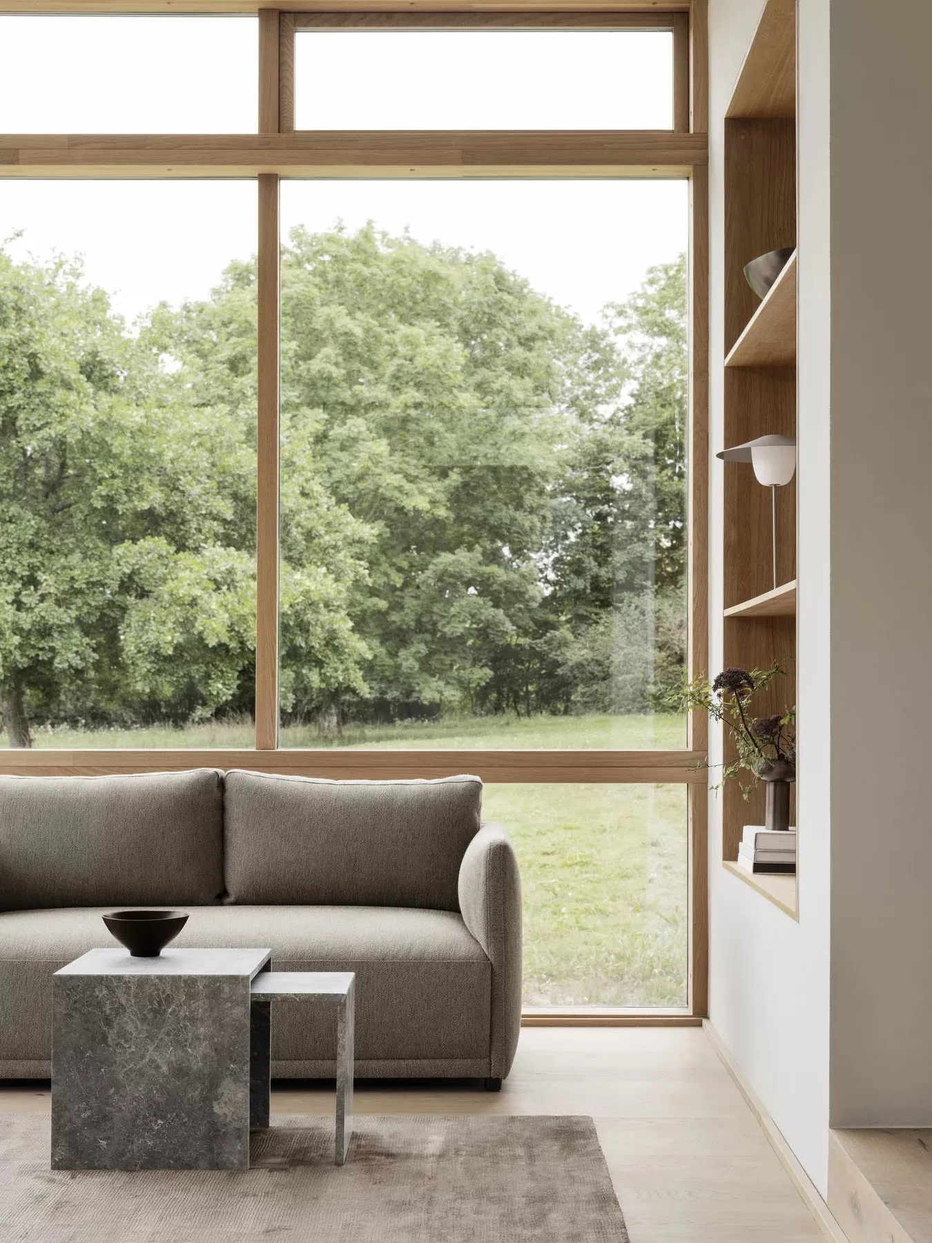 Visca tæppe L 200x300 cm, Taupe blomus