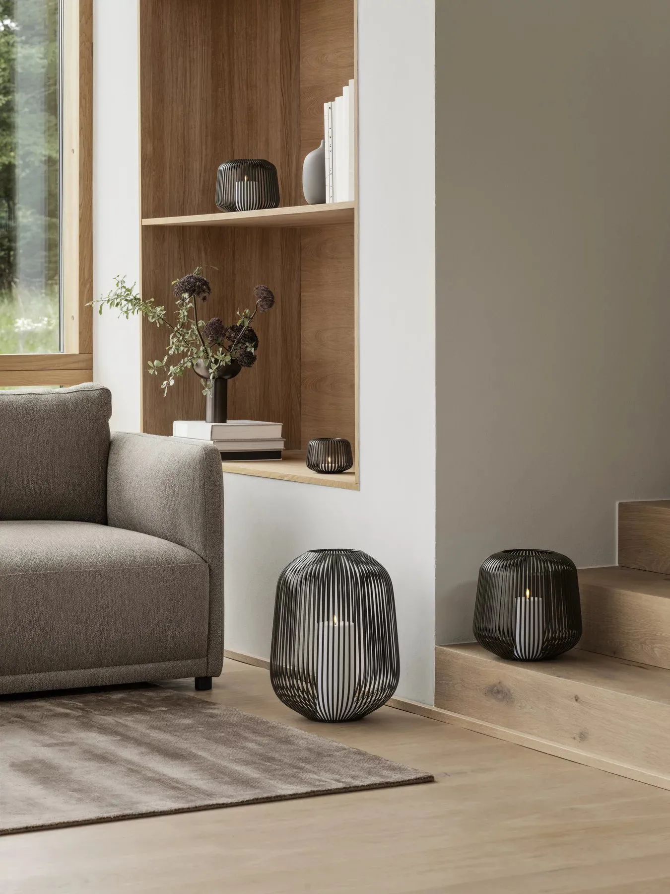 Visca tæppe S 140x200 cm, Taupe blomus