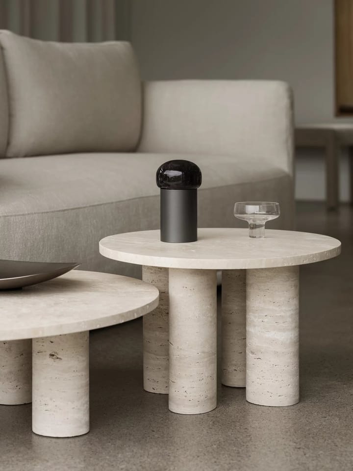 Volos sidebord S Ø52 cm, Travertine blomus
