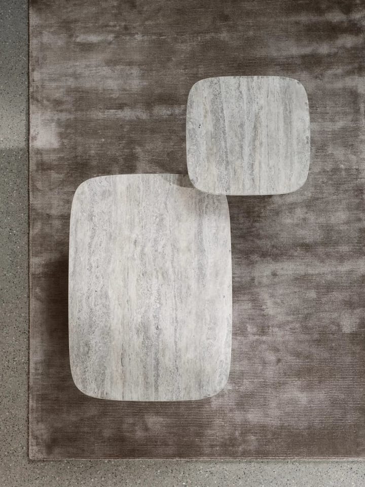 Volos sidebord S 52x52 cm, Silver Travertine blomus