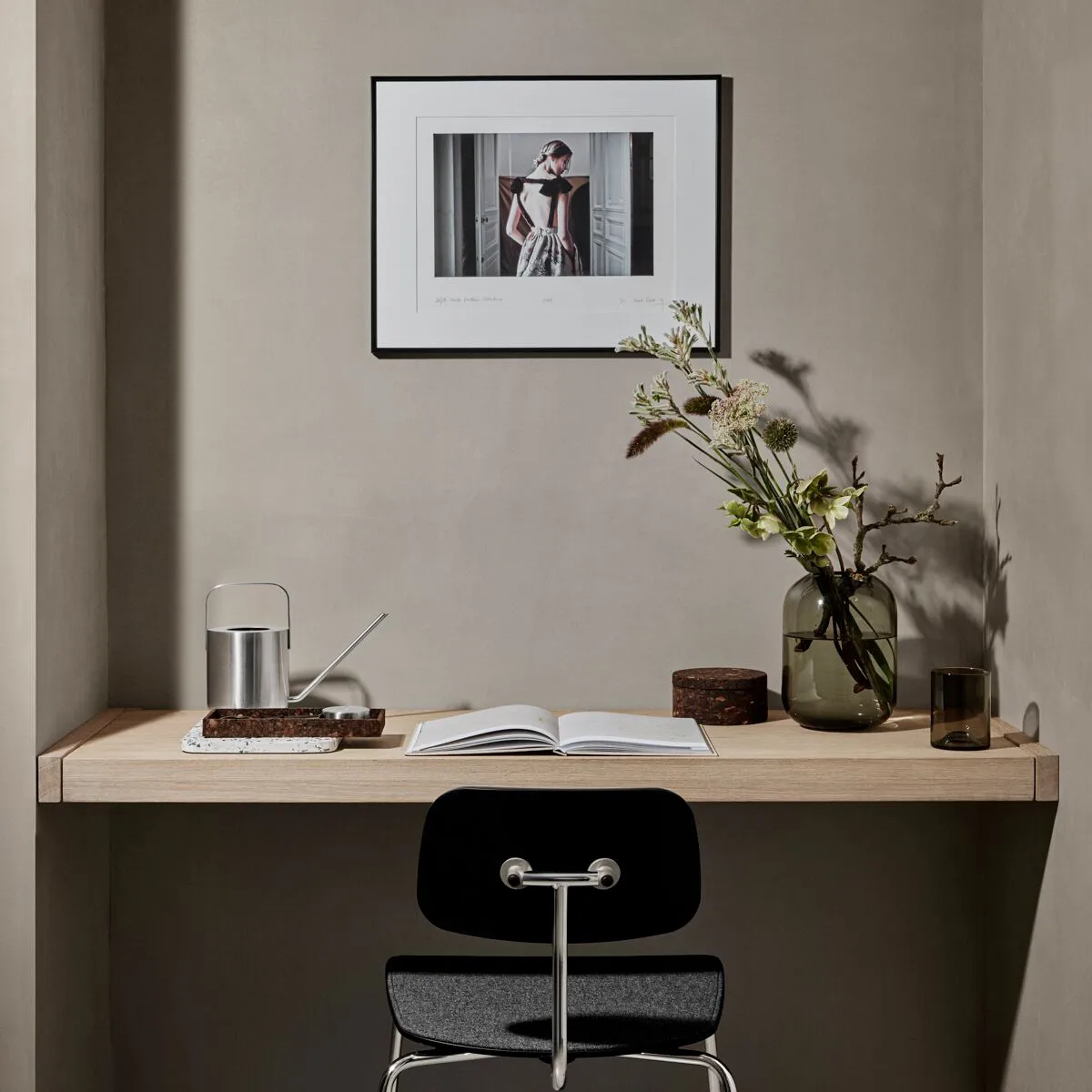 Wave tumbler glas – 2 stk., Sort blomus