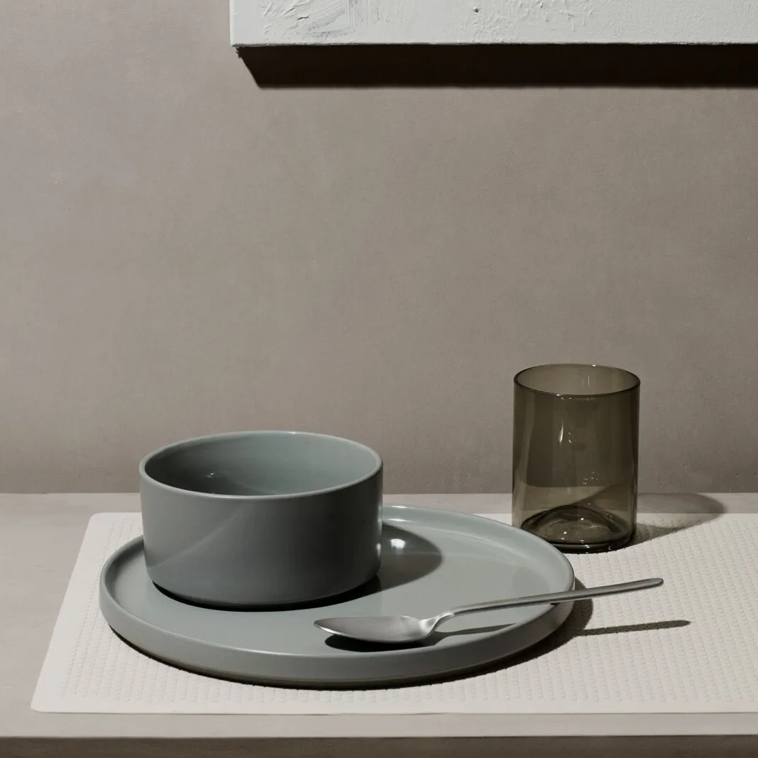 Wave tumbler glas – 2 stk., Sort blomus