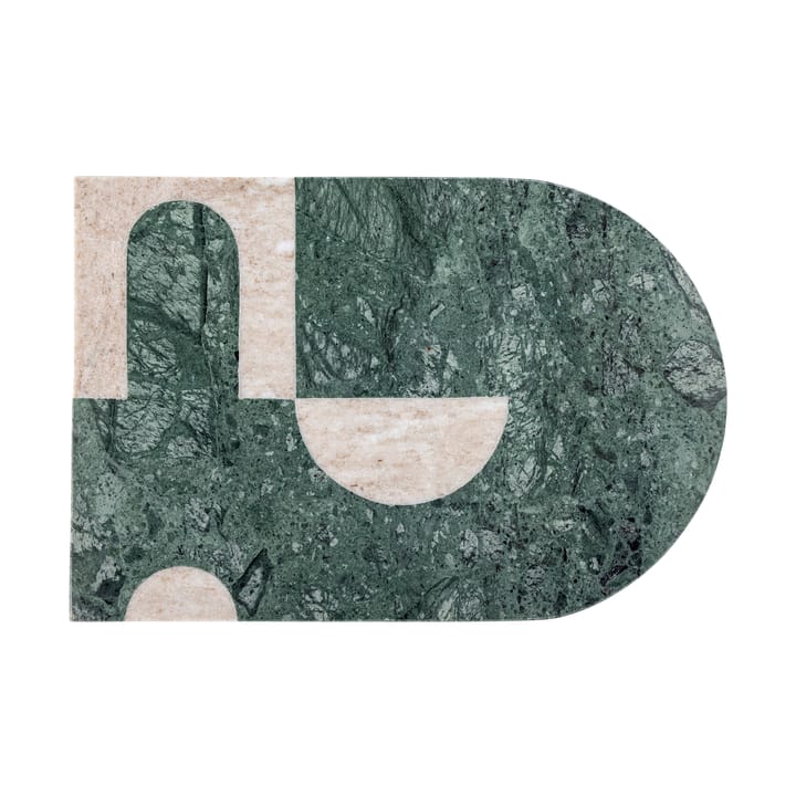 Abrianna skærebræt 20x30 cm - Grøn/Hvid marmor - Bloomingville