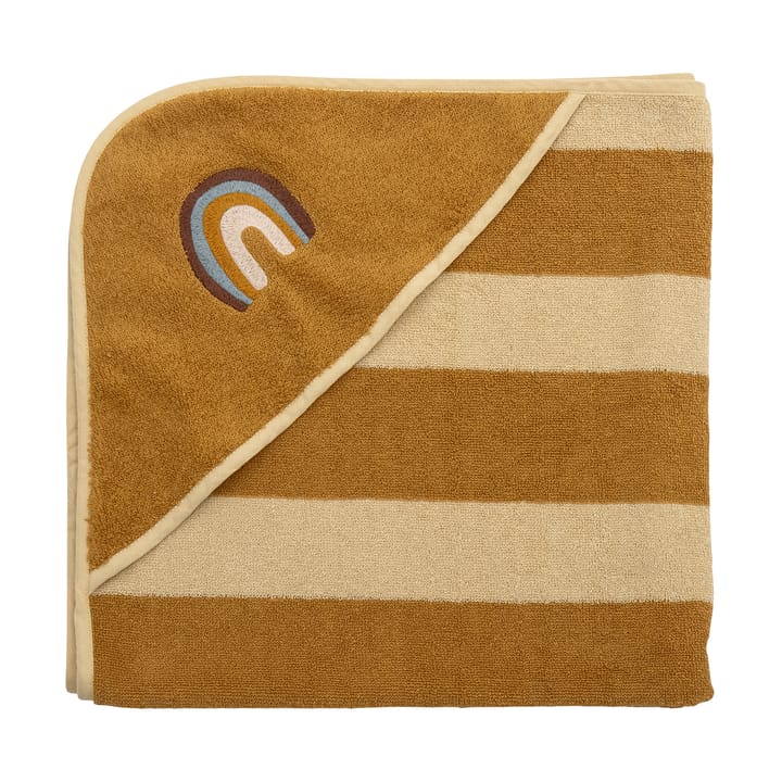 Agnes håndklæde med lomme/hætte 78x78 cm - Regnbue - Bloomingville