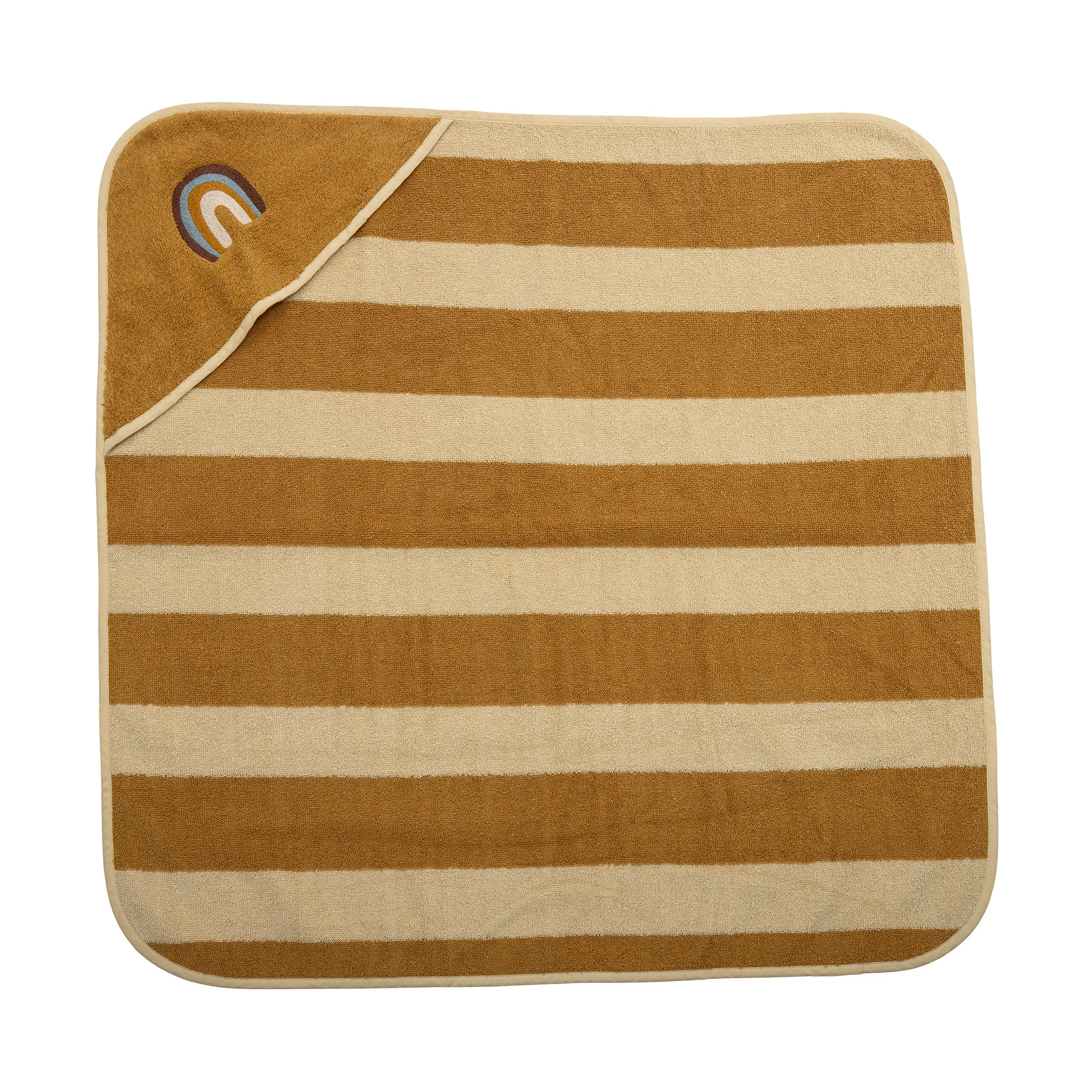 Agnes håndklæde med lomme/hætte 78x78 cm, Regnbue Bloomingville