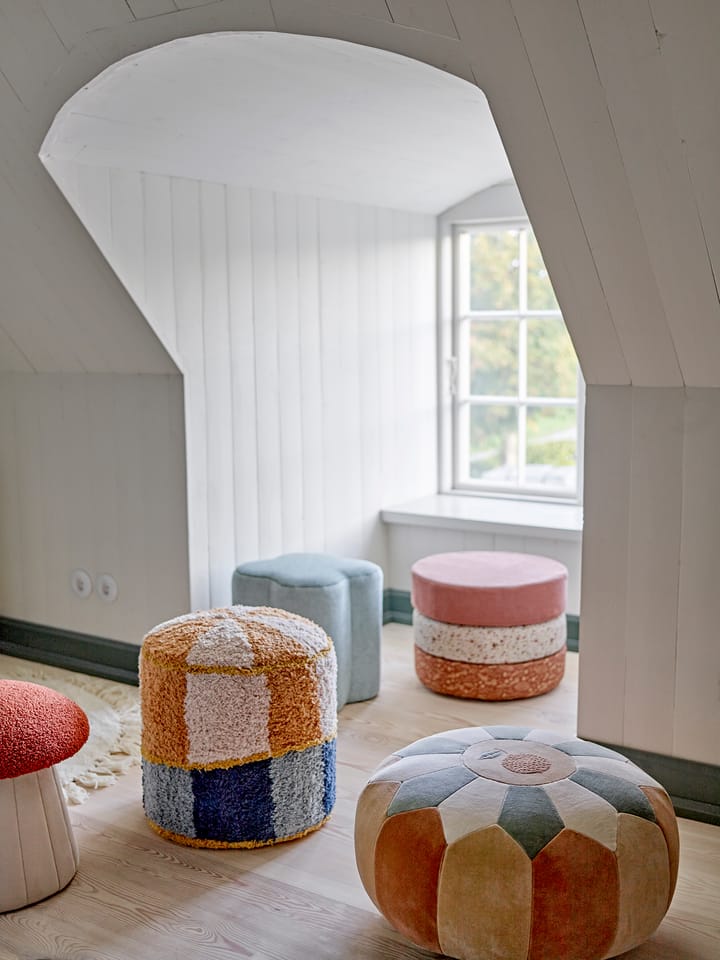 Agnes puf Ø50x30 cm, Brun Bloomingville