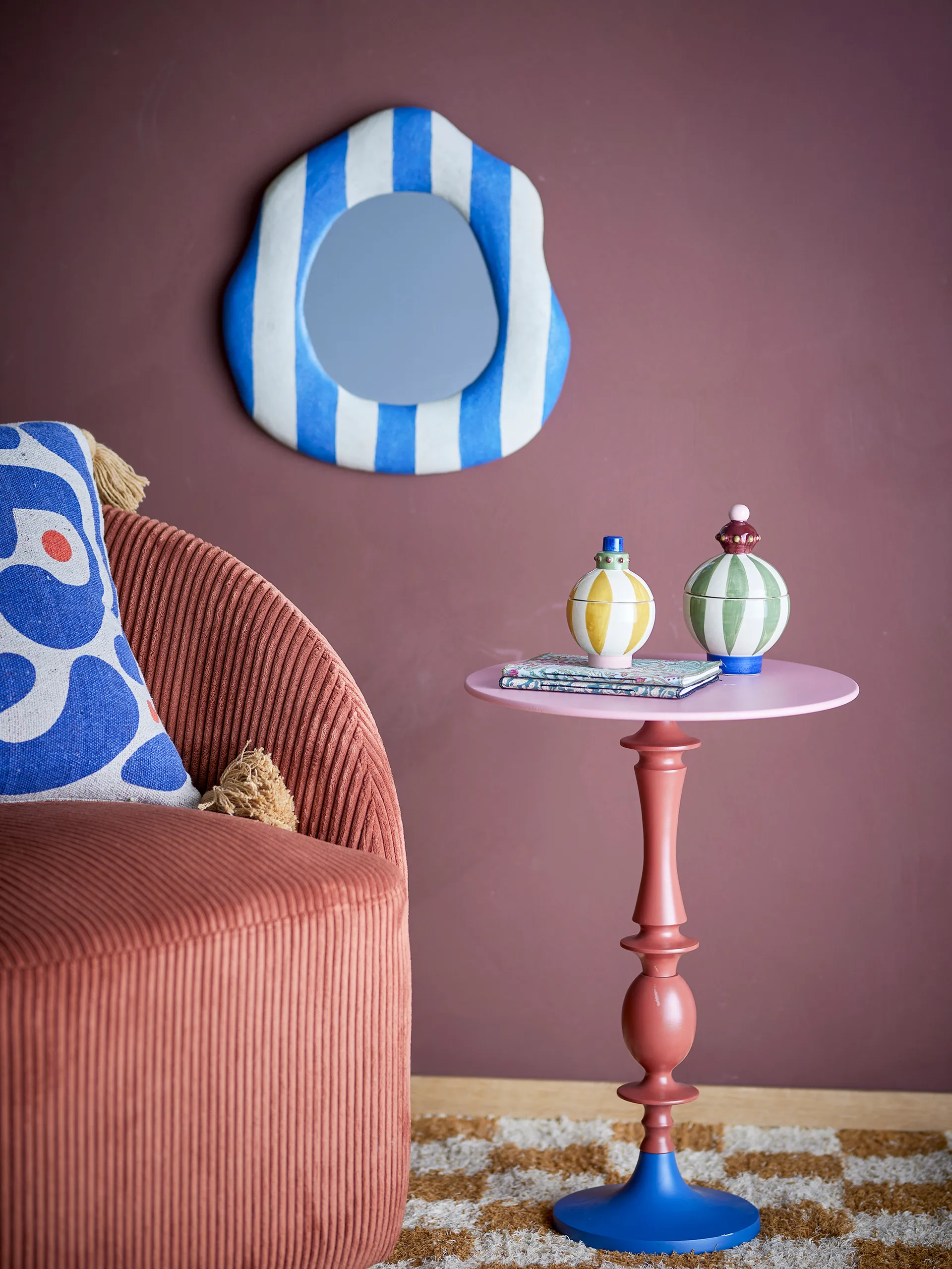 Andet sidebord Ø37,5 cm, Rød Bloomingville