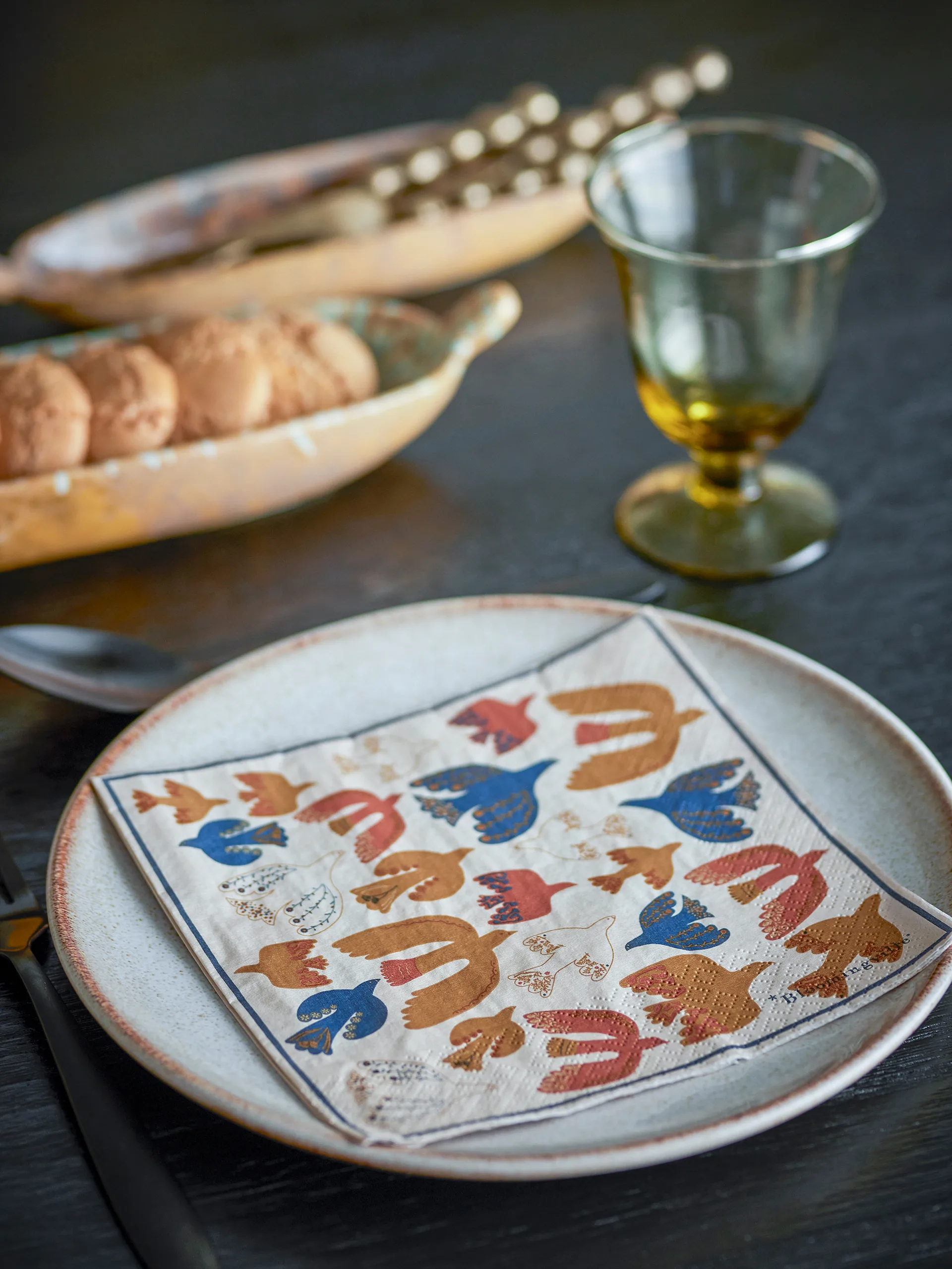 Anniversary papirserviet 20 pak, Gul Bloomingville