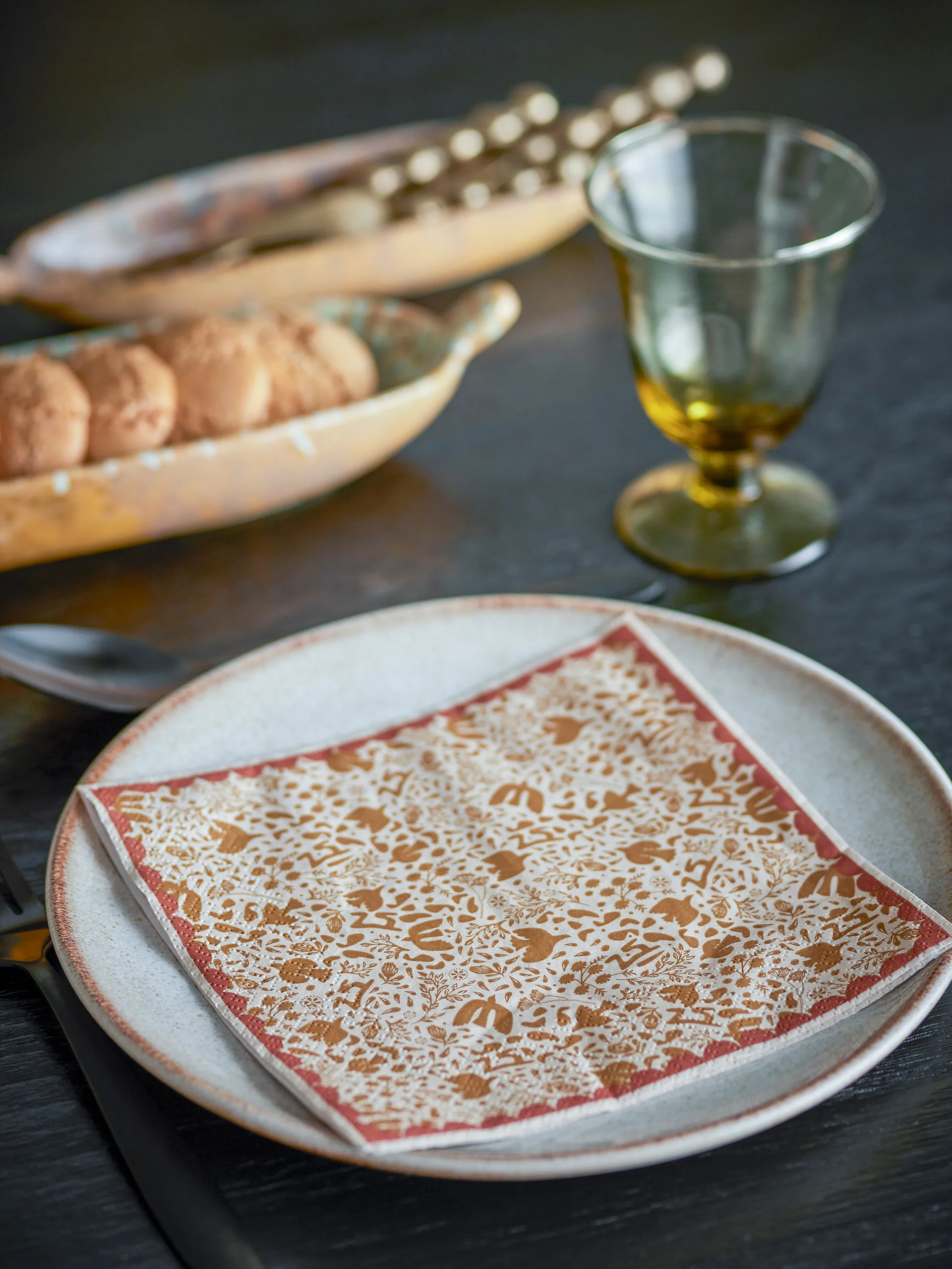 Anniversary papirserviet 20 pak, Gul Bloomingville