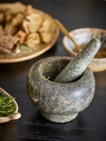 Arazo mortel med støt Ø12,5 cm - Grøn - Bloomingville