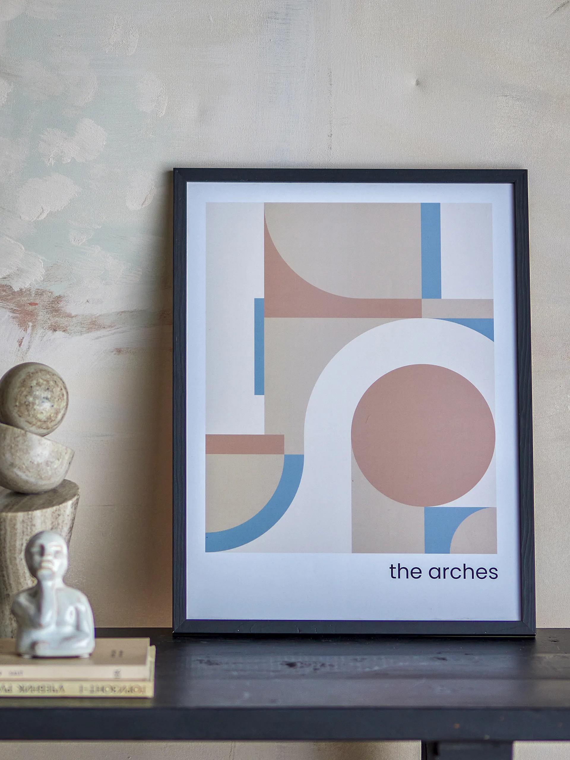 Arches plakat med ramme 32x42 cm, Sort ramme Bloomingville