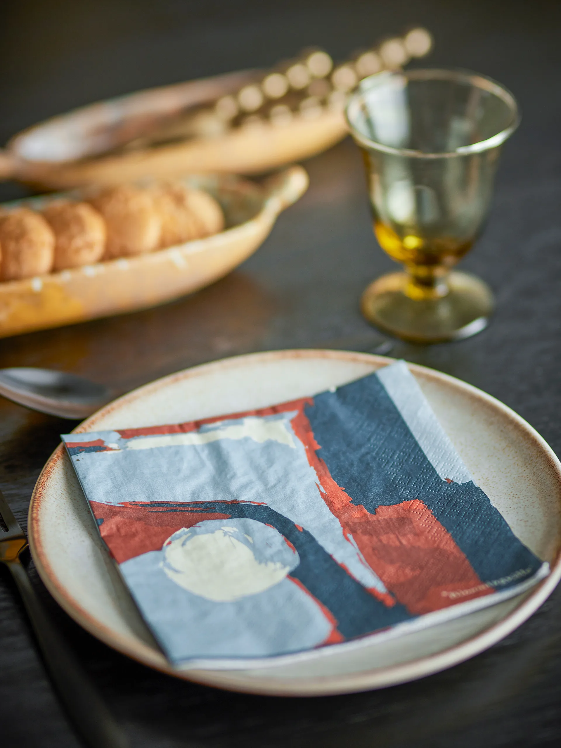 Arty papirserviet 20 pak, Blå Bloomingville