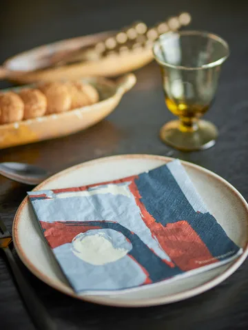 Arty papirserviet 20 pak - Blå - Bloomingville