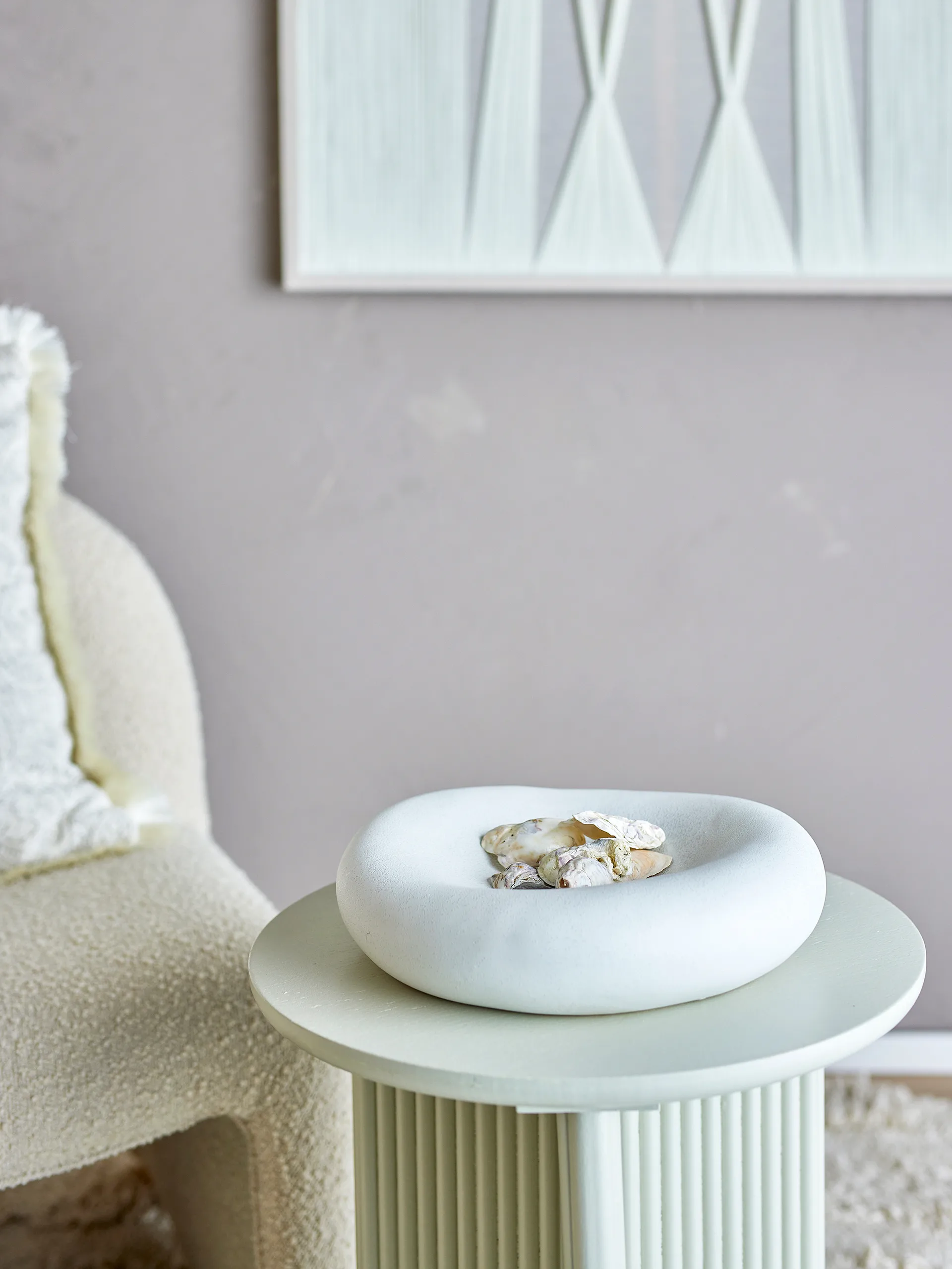 Audra skål Ø30 cm, Hvid Bloomingville