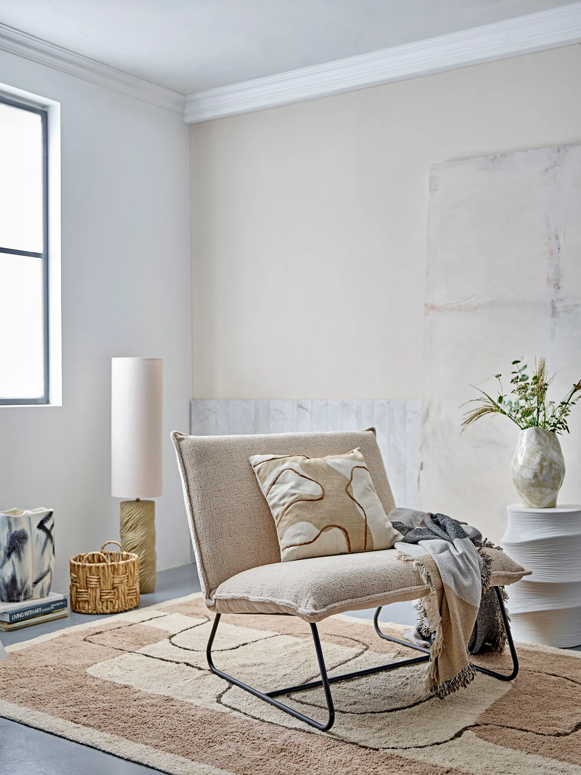 Bet tæppe 150x215 cm, Nature cotton Bloomingville