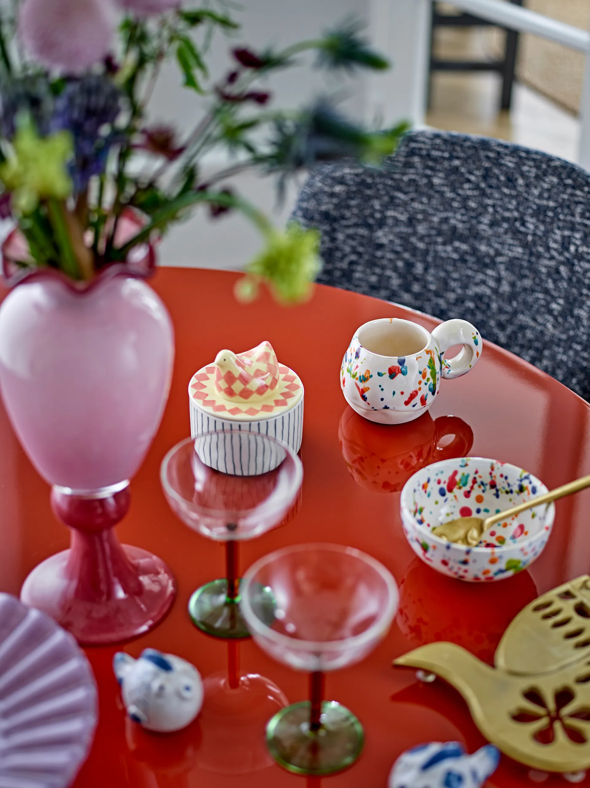 Biona skål med låg Ø11 cm, Rose Bloomingville