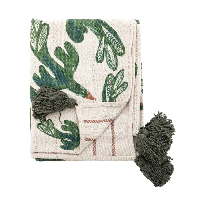 Birdliva plaid - Multi, 160x130 cm - Bloomingville