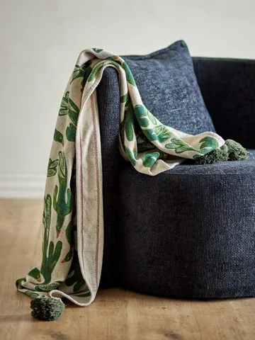 Birdliva plaid - Multi, 160x130 cm - Bloomingville