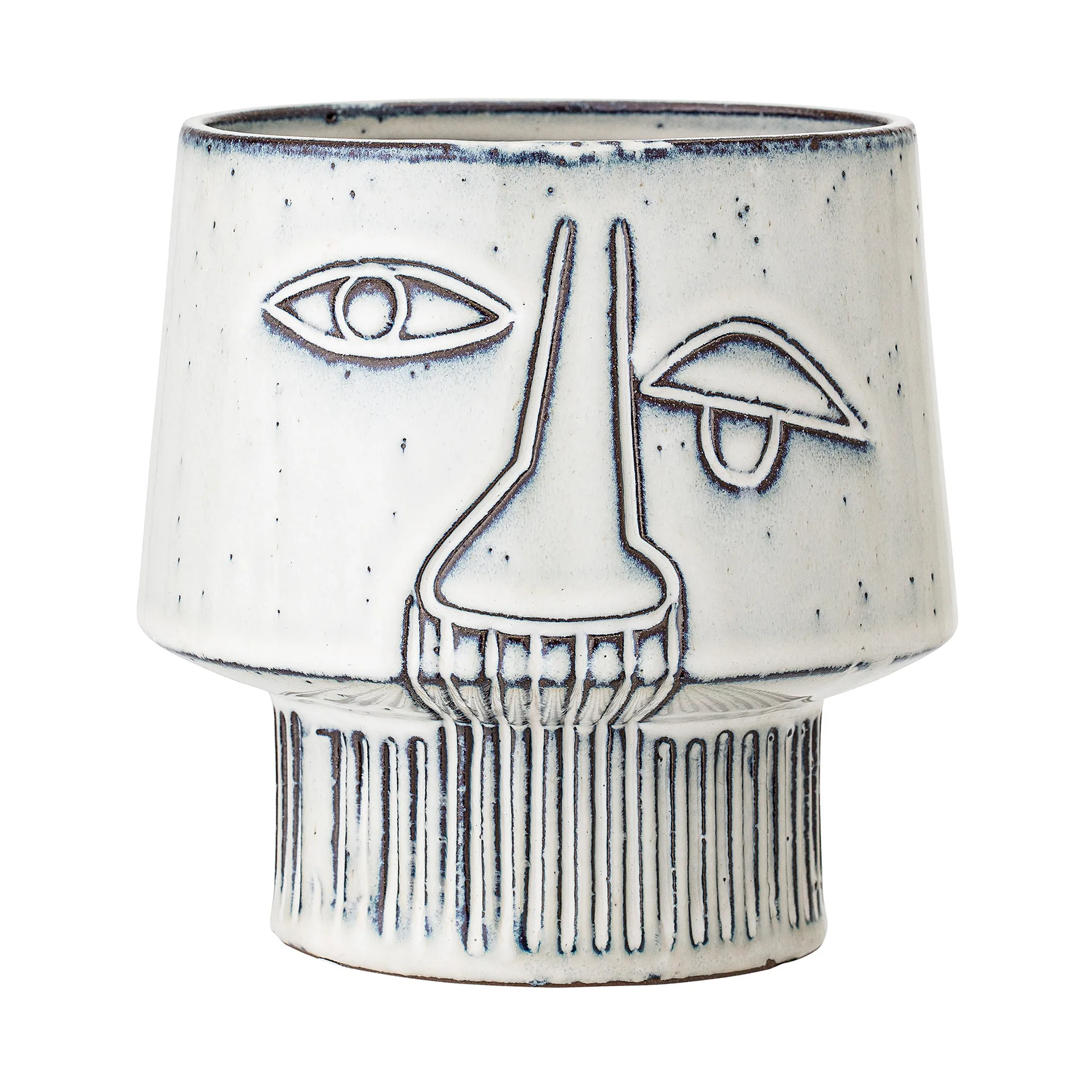 Bloomingville blomsterkrukke på fod Ø15 cm, Grå Bloomingville