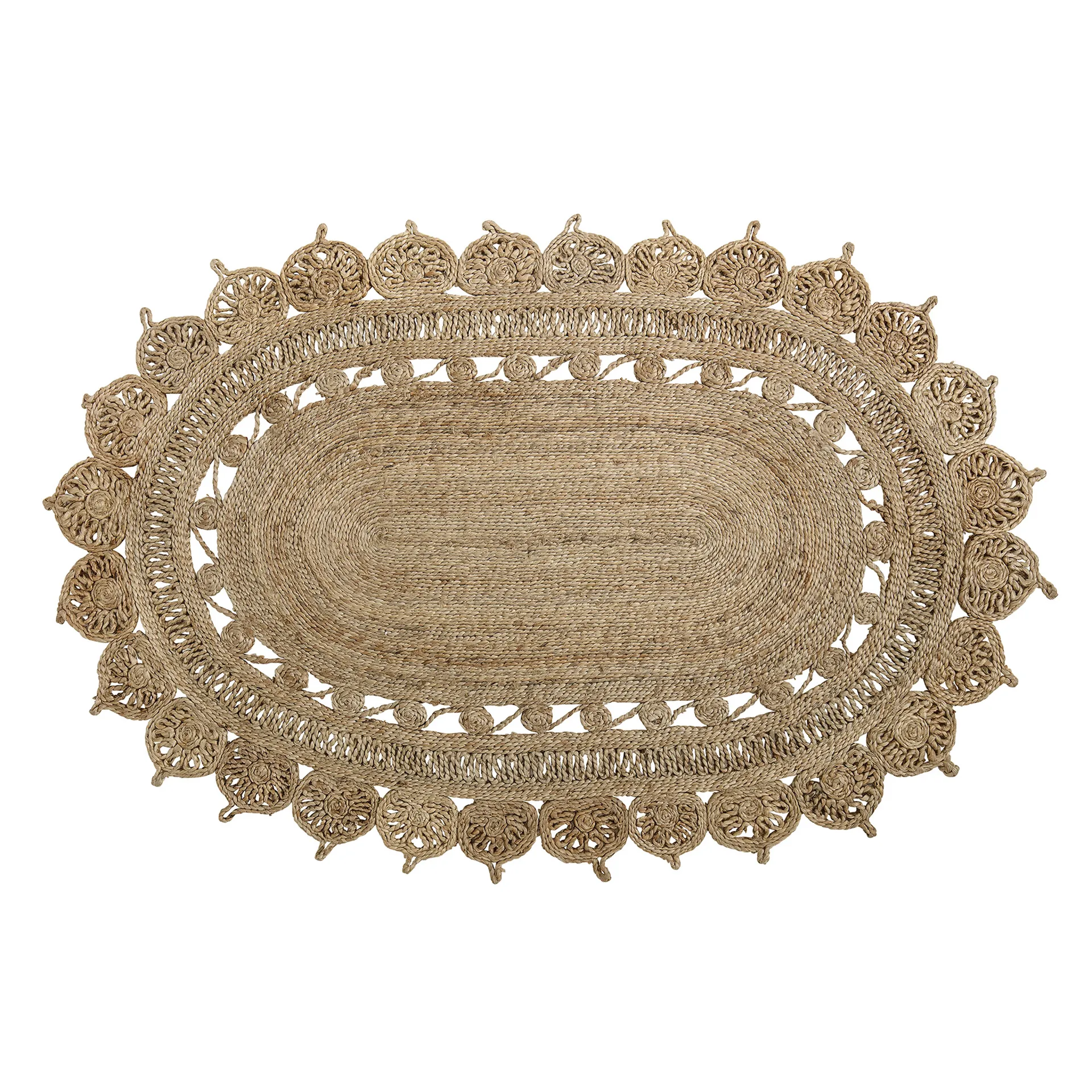 Bloomingville jutetæppe oval, naturlig Bloomingville