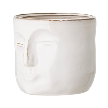 Bloomingville krukke med ansigt 16,5x18 cm - Hvid - Bloomingville