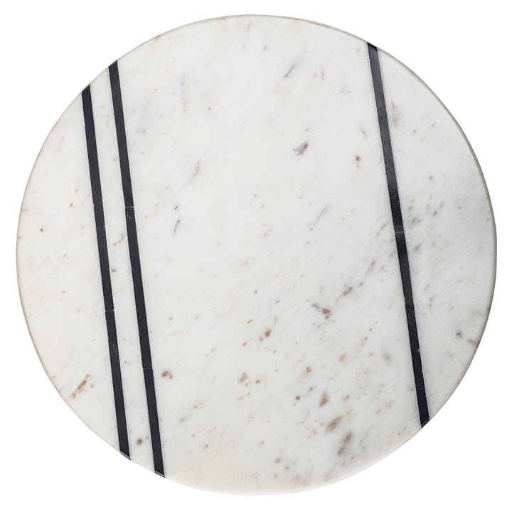 Bloomingville lagkagefad marmor - Hvid - Bloomingville
