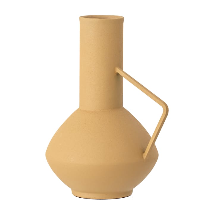 Bloomingville metalvase med hank 21 cm, Gul Bloomingville