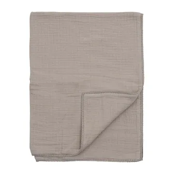 Bloomingville Muslin tæppe 80x100 cm - Natur - Bloomingville