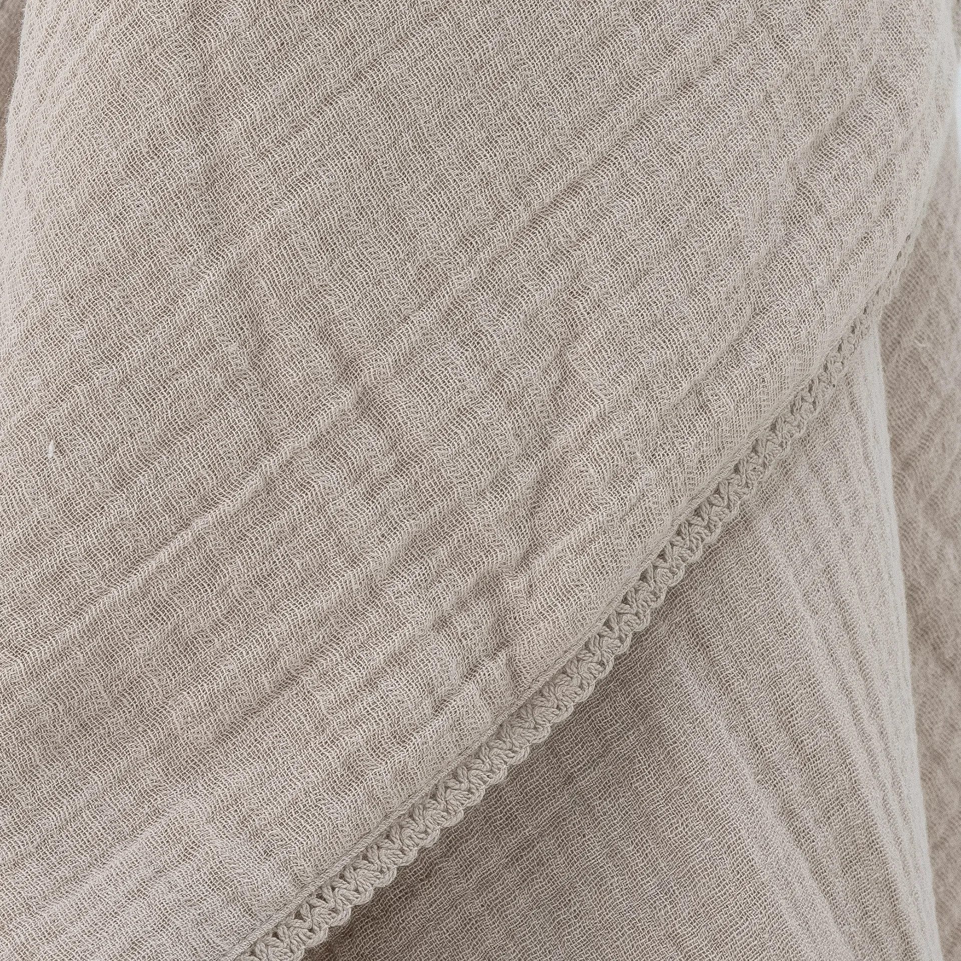 Bloomingville Muslin tæppe 80x100 cm, Natur Bloomingville