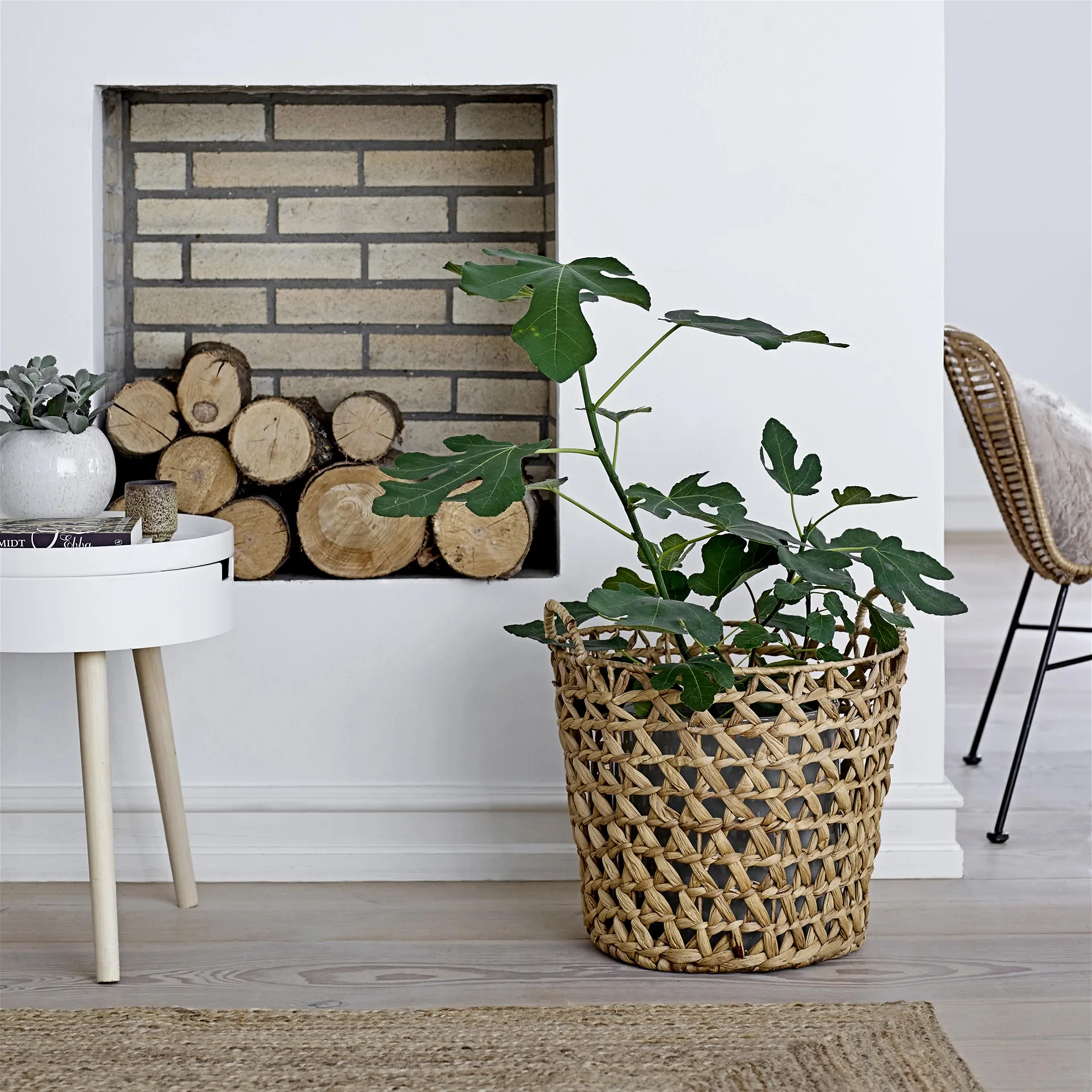 Bloomingville sidebord, hvid-natur Bloomingville