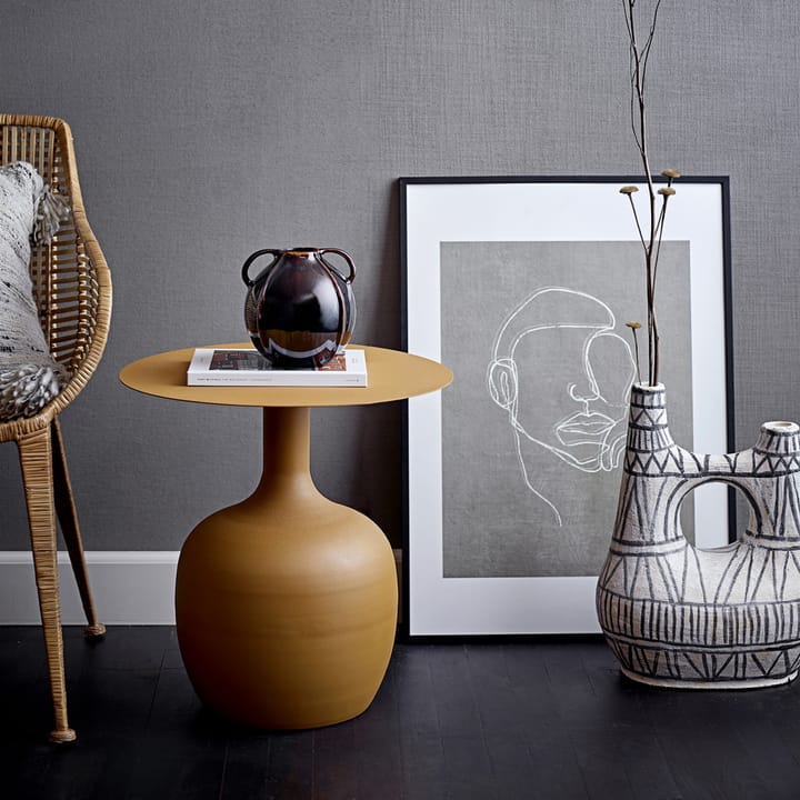 Bloomingville tavle med ansigt 52x72 cm, Sort ramme Bloomingville