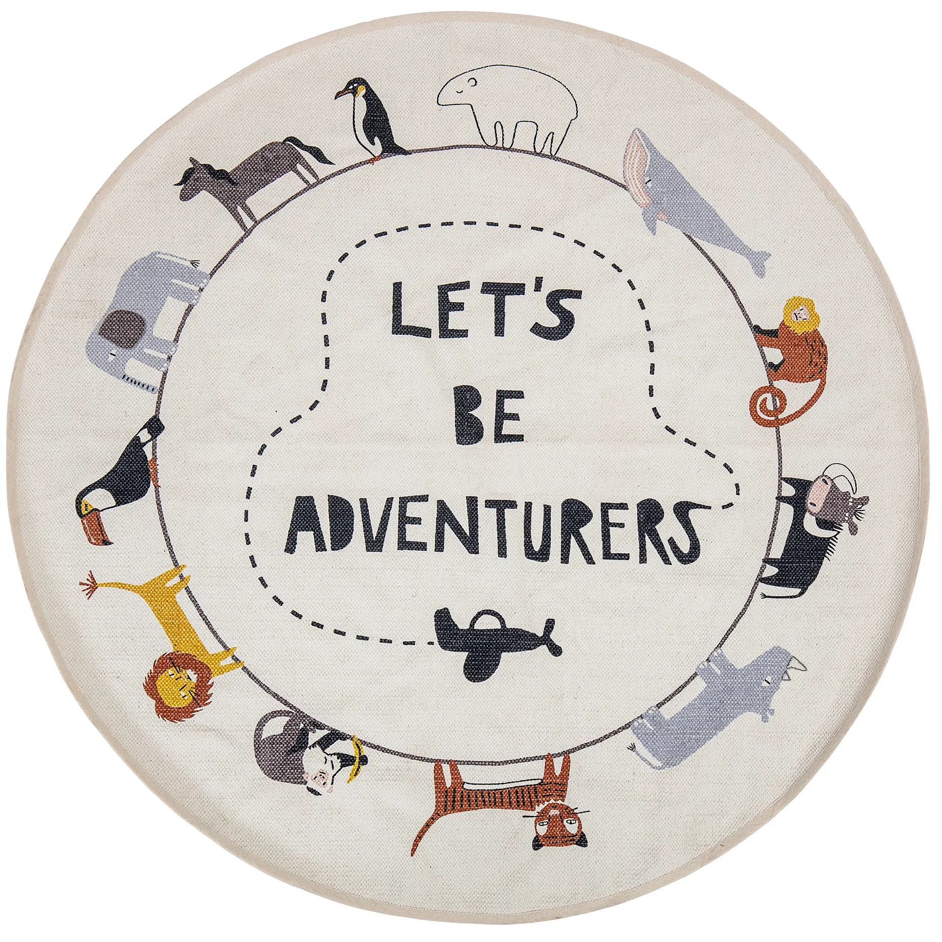 Bloomingville tæppe Ø130 cm, Multi Bloomingville