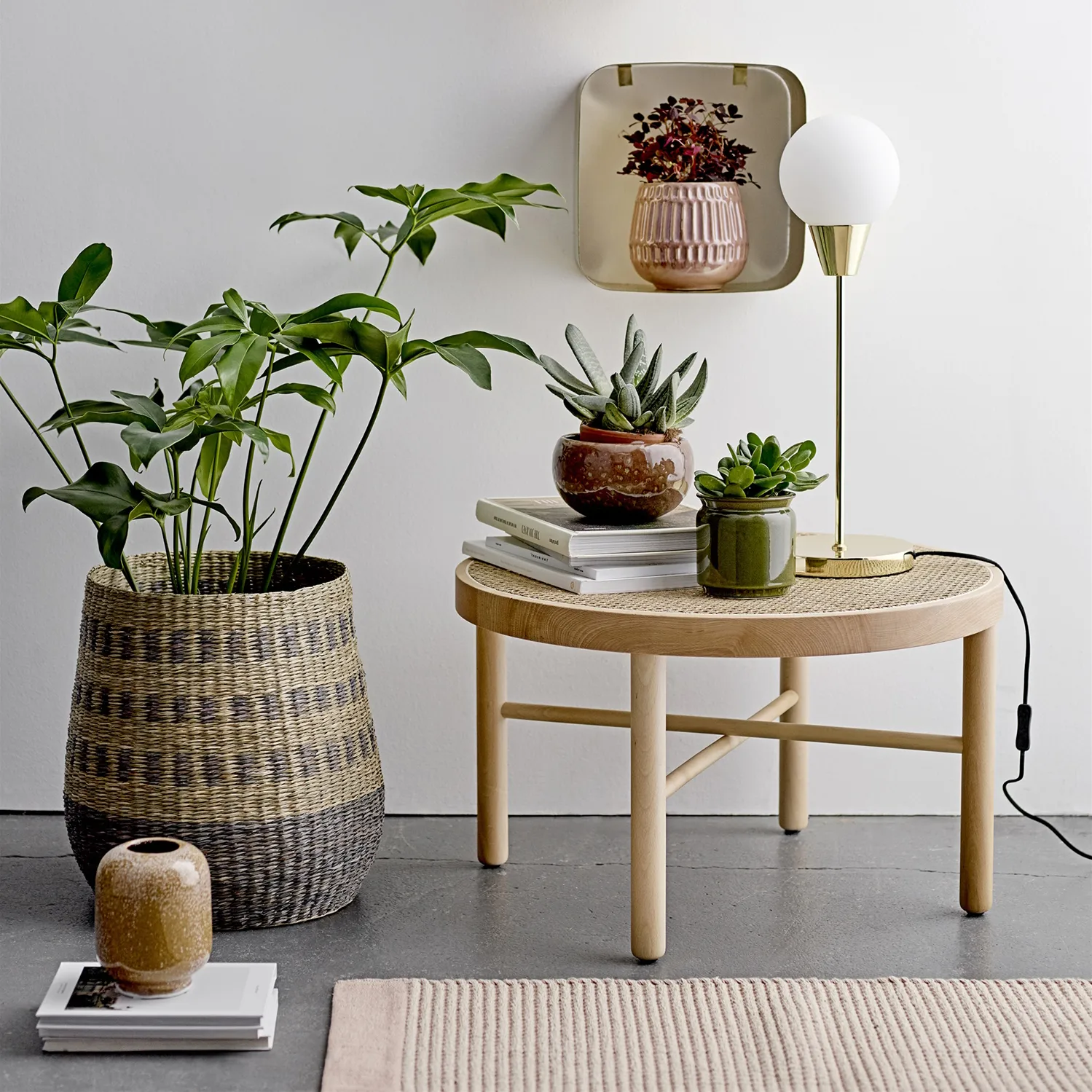 Bloomingville tæppe natur, 80x200 cm Bloomingville