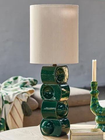 Brady bordlampe - Green, Ø25 cm - Bloomingville