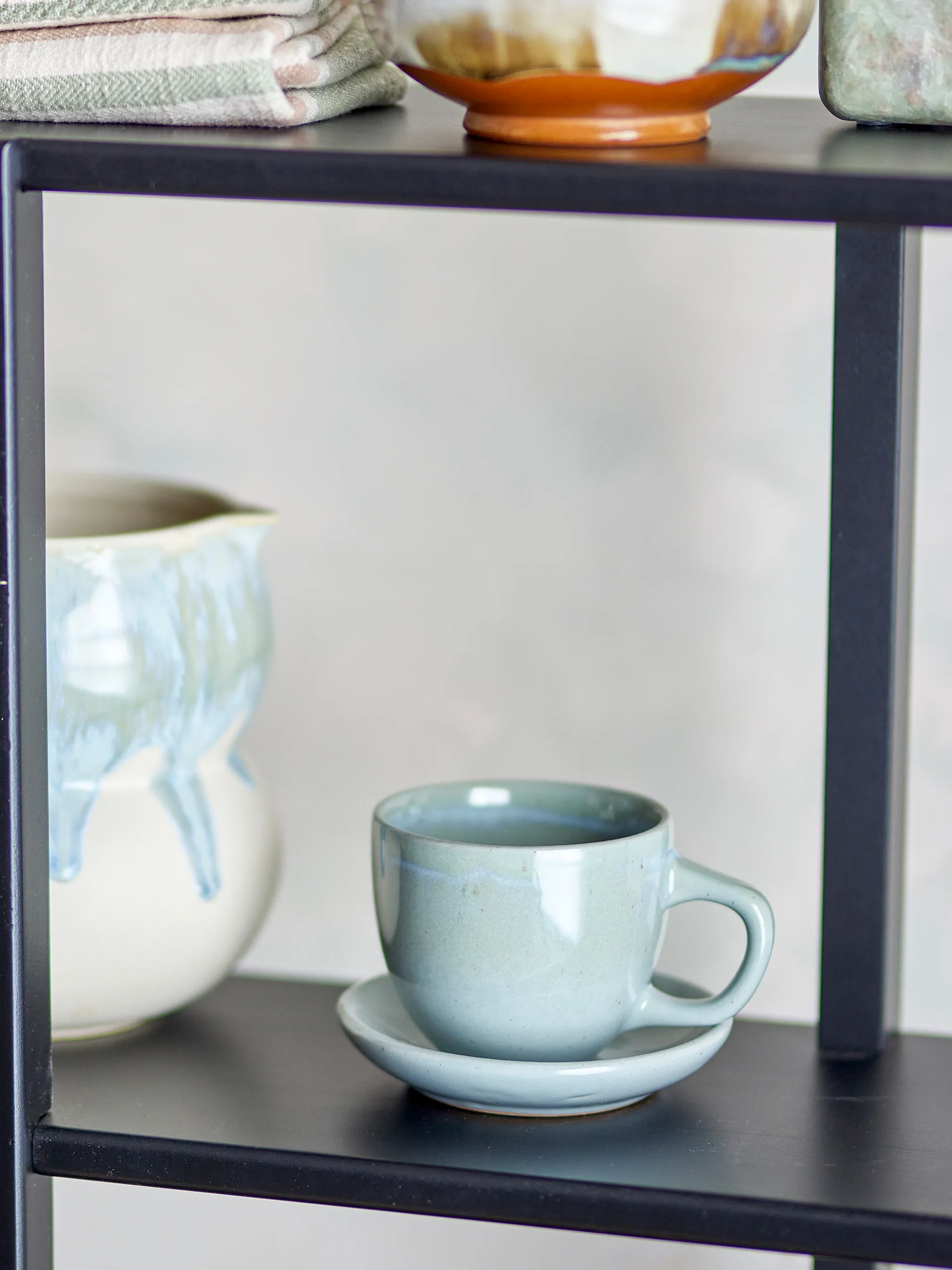 Brenta kop med underkop 4 pak, Blå Bloomingville