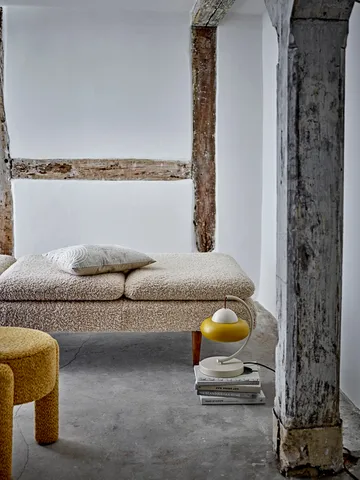 Bruno skammel Ø42 cm - Gul - Bloomingville