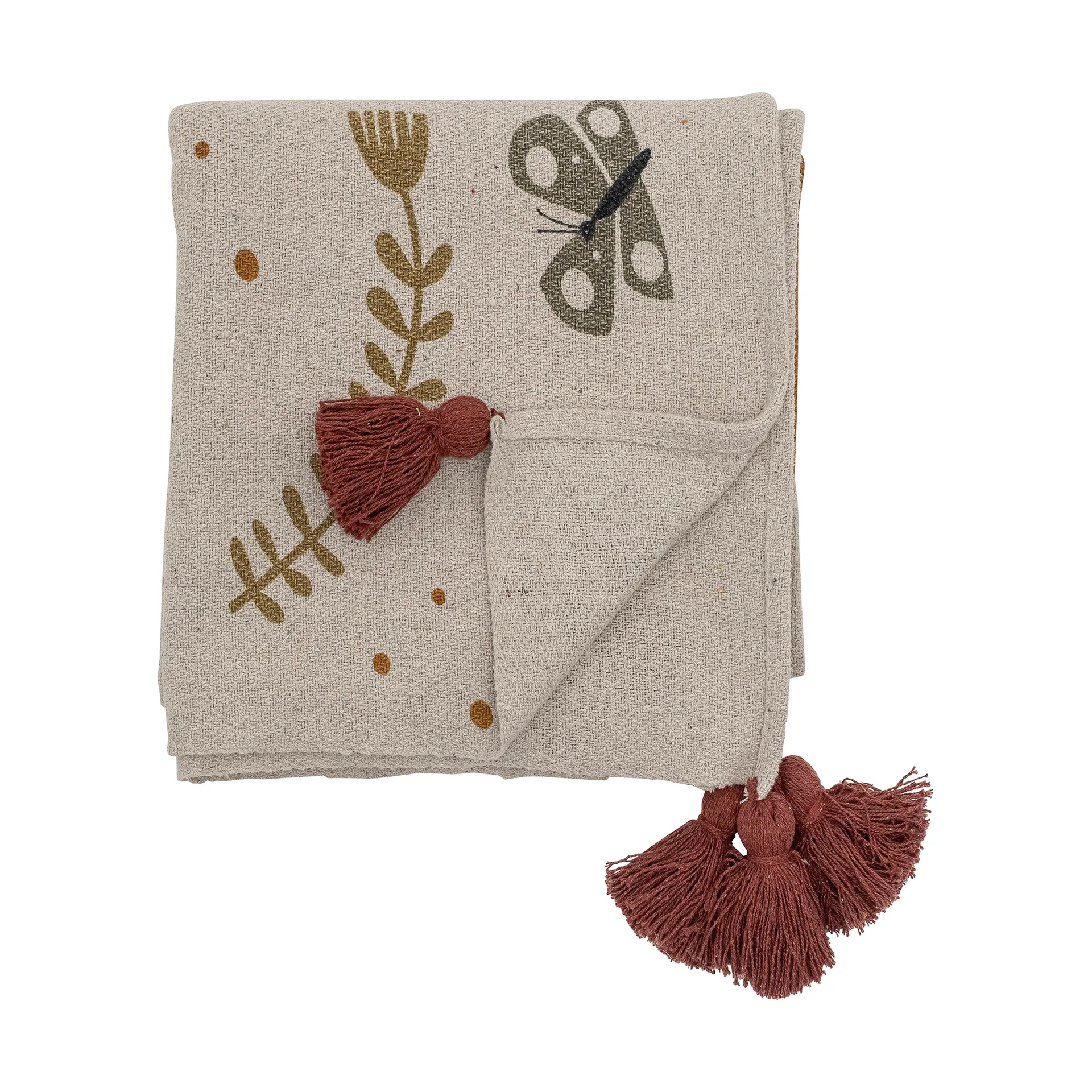 Bryn tæppe 130x160 cm, Brun Bloomingville