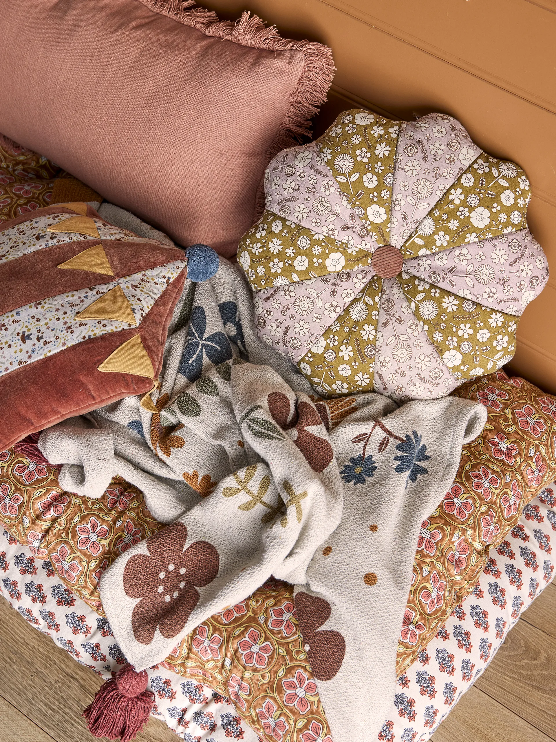 Bryn tæppe 130x160 cm, Brun Bloomingville