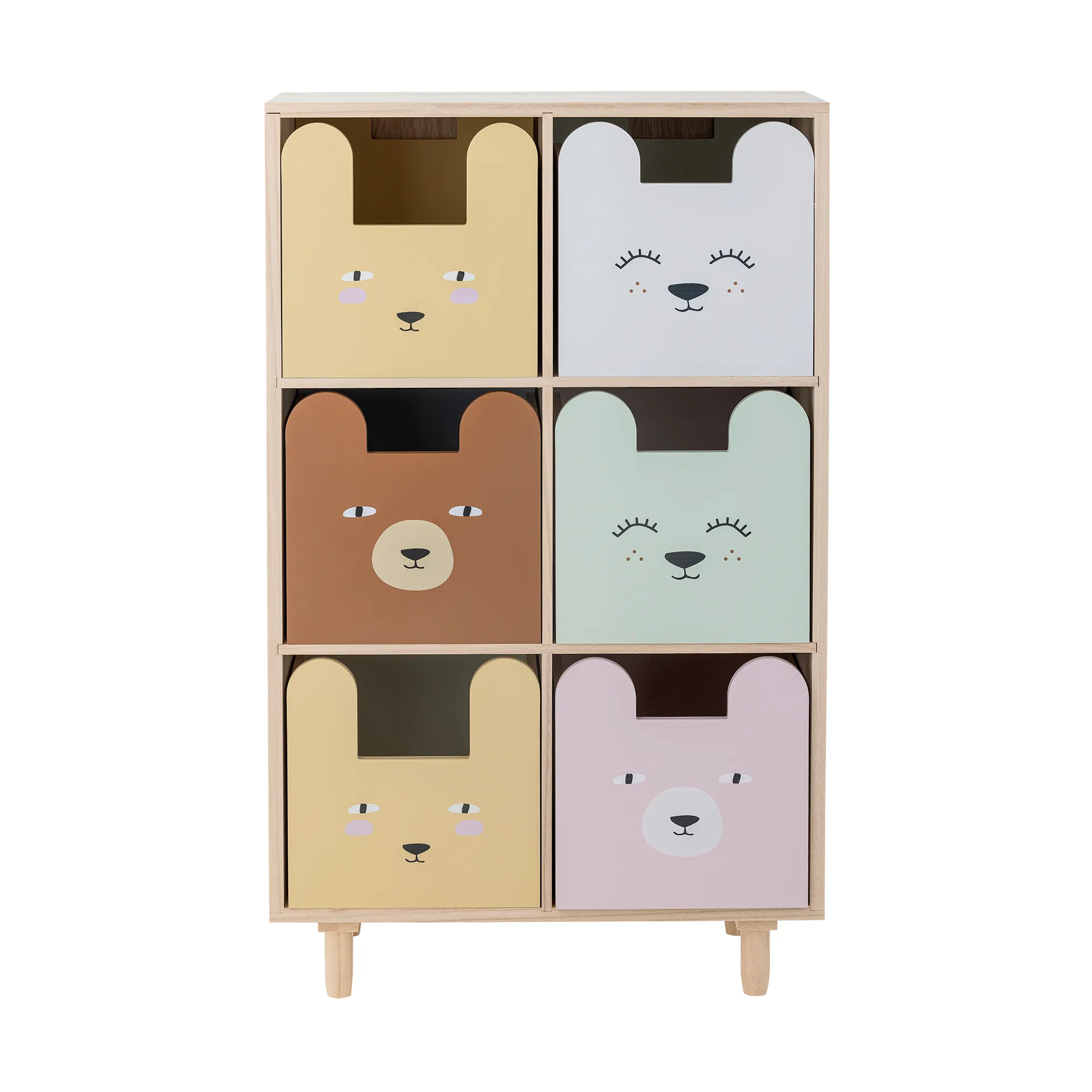 Calle reol 6-skuffer 55x88,5 cm, Natur Bloomingville