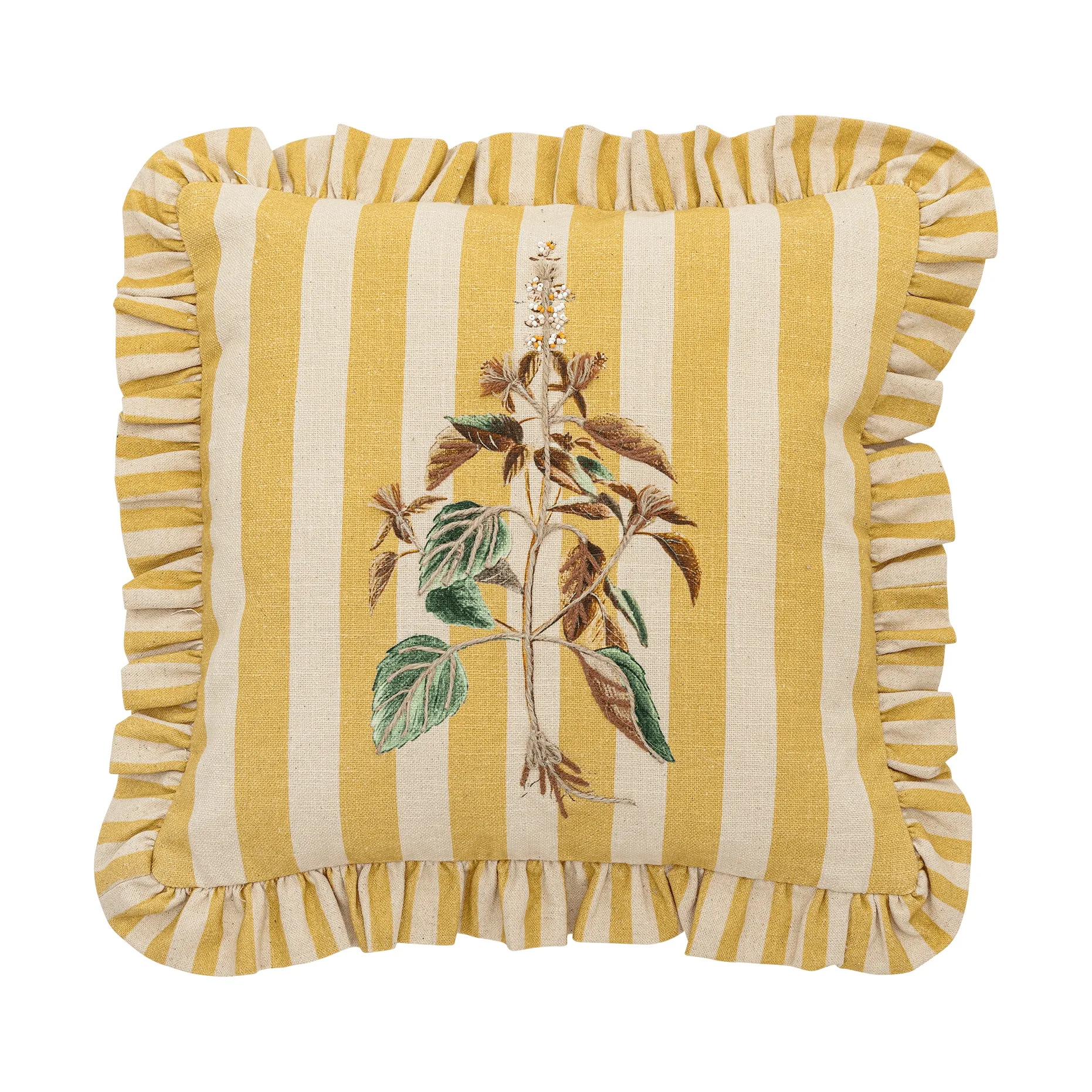 Camila pude, Gul, 35x35 cm Bloomingville