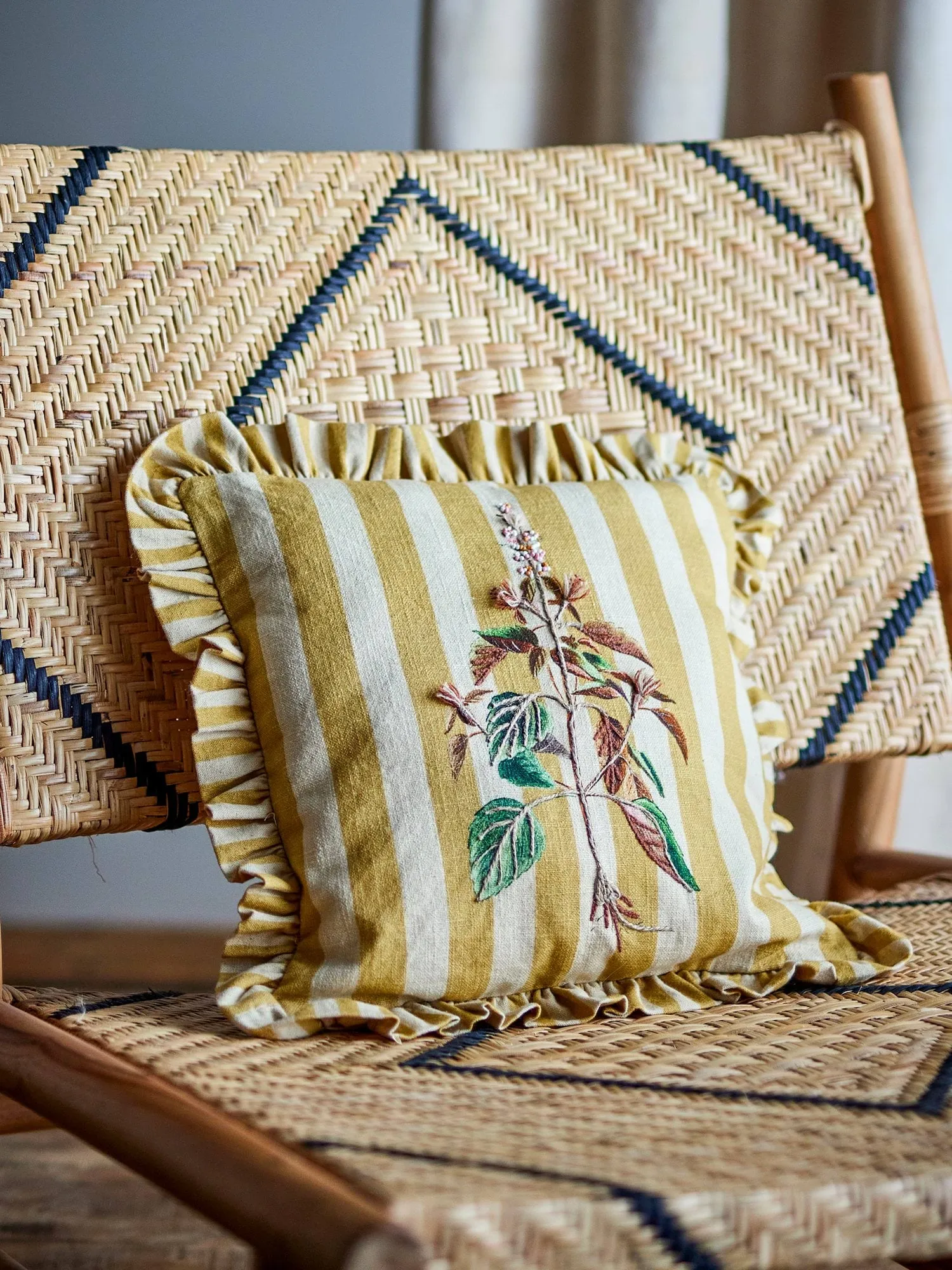 Camila pude, Yellow, 35x35 cm Bloomingville