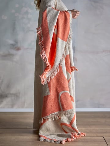 Caya plaid 130x160 cm - Orange - Bloomingville