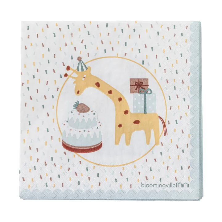 Celebrate papirsserviet 20 pak - Blå - Bloomingville