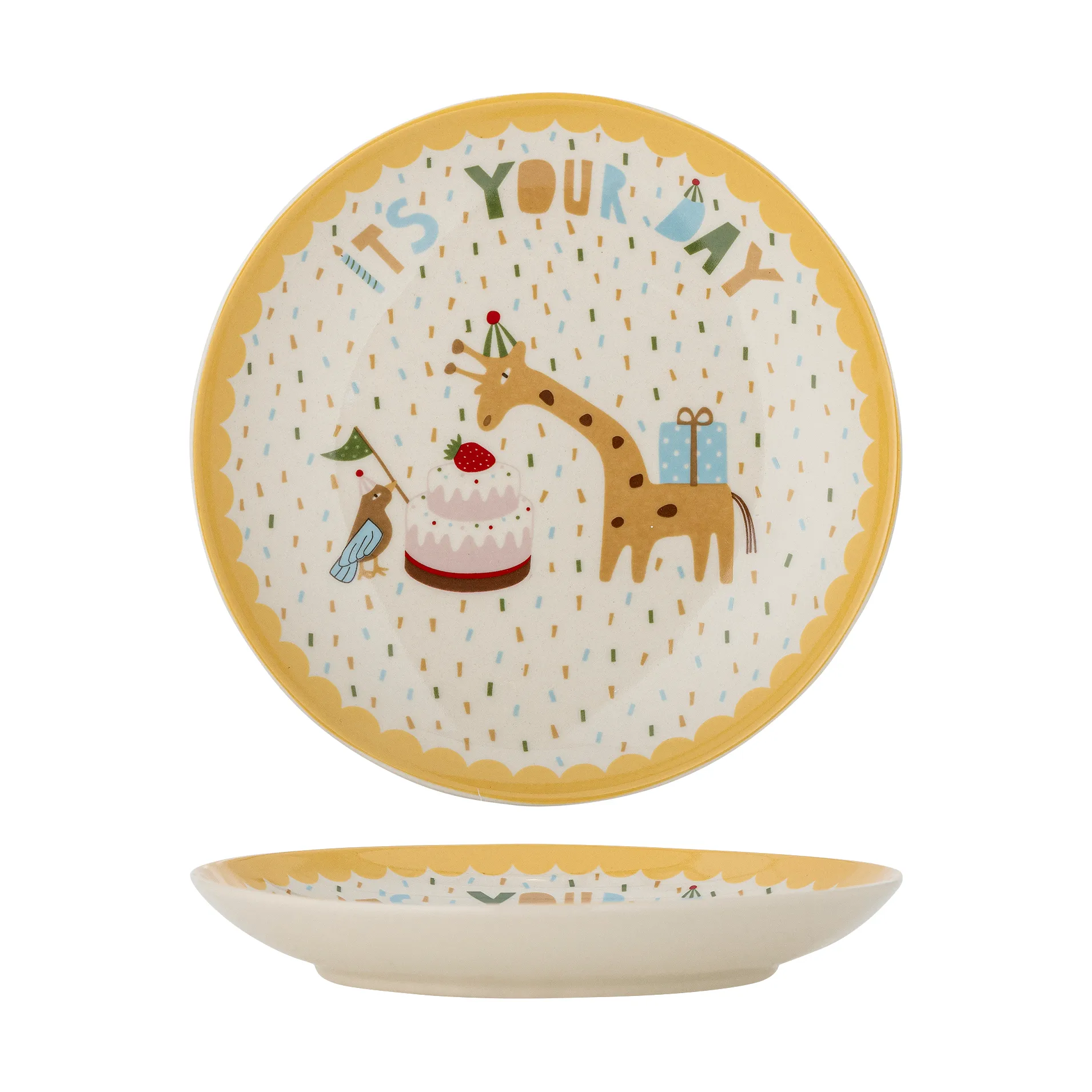 Celebrate tallerken Ø16 cm, Gul Bloomingville